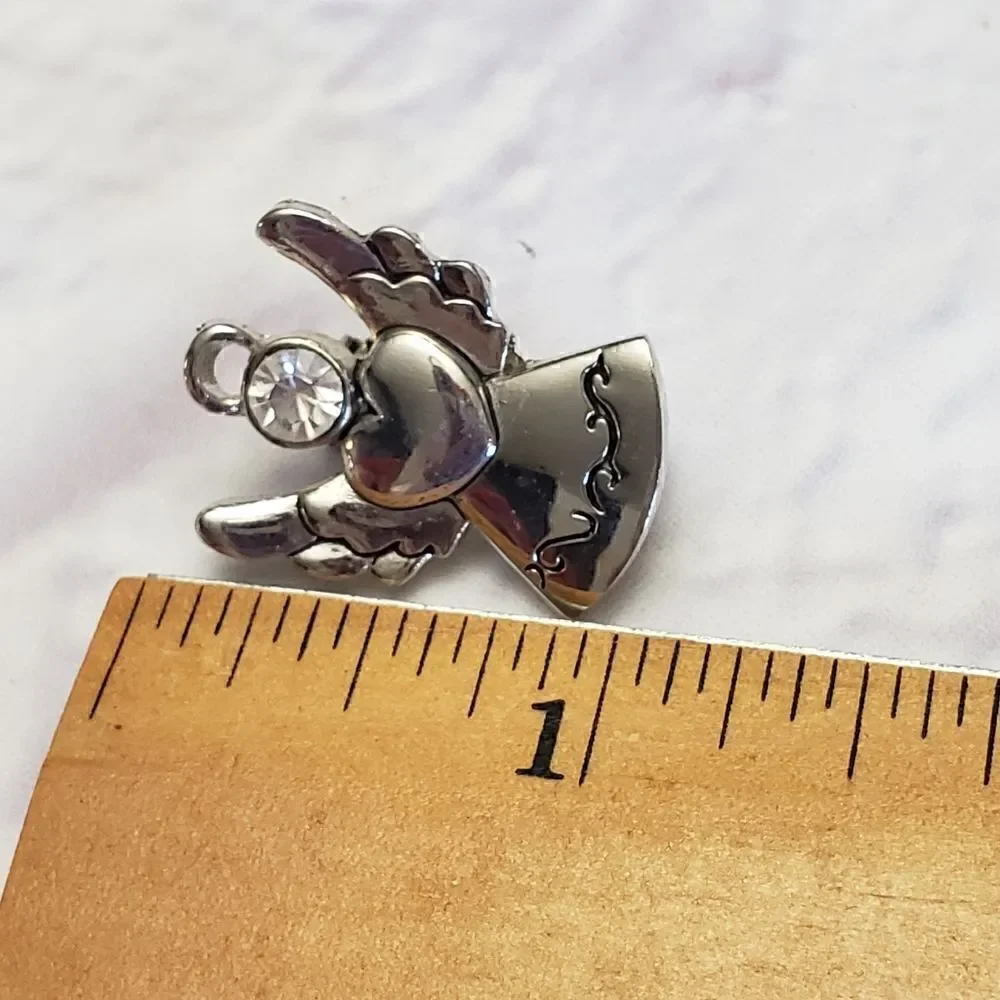 CHRISTMAS HOLIDAY Silver-tone ANGEL Pin
